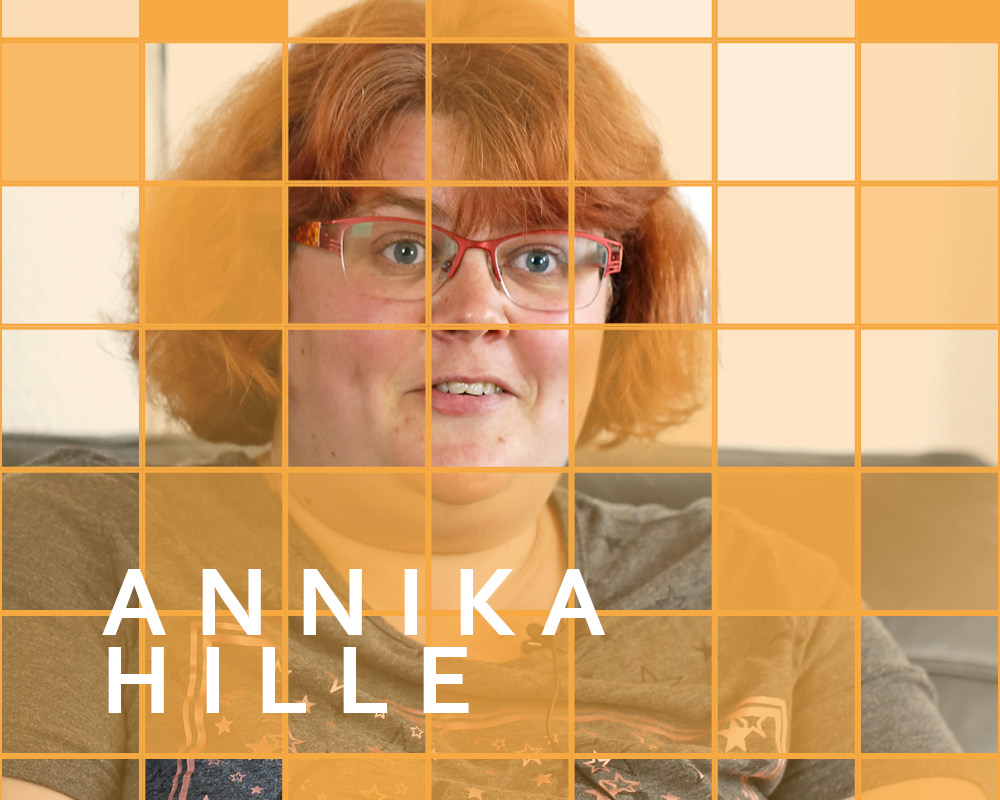 Ausschnitt der Ausstellung mit Annika Hille