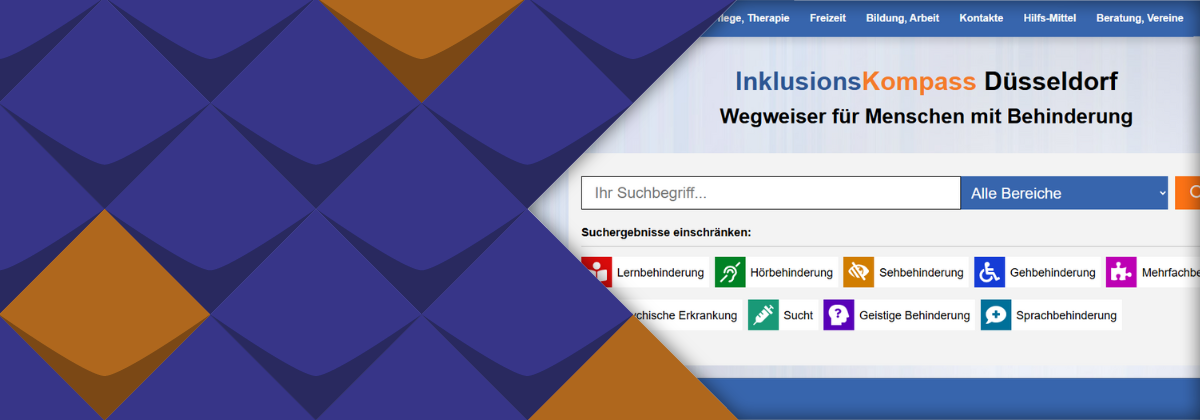 Screenshot InklusionsKompass Düsseldorf