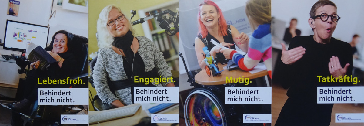 Postkarten "Behindert mich nicht"