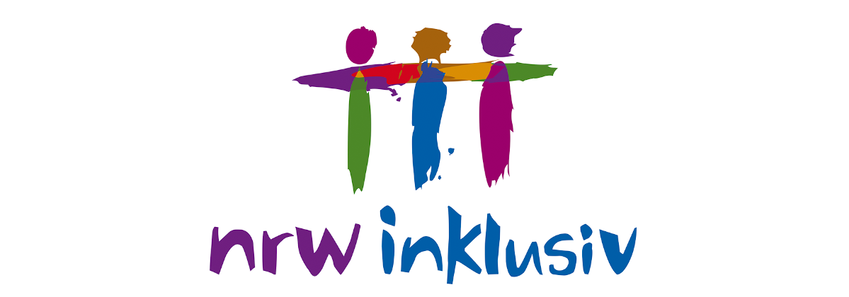 Das Bild zeigt das Logo NRW inklusiv - Inklusionsscheck