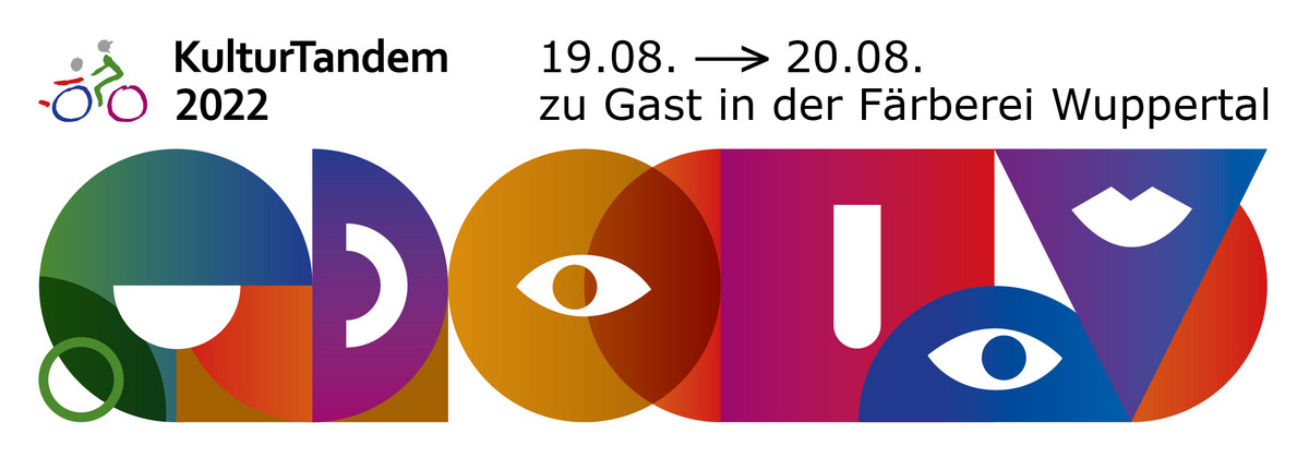Kulturtandem 2022, 19.08. bis 20.08. zu Gast in der Färberei Wuppertal; verschiedene Formen in bunten Farben