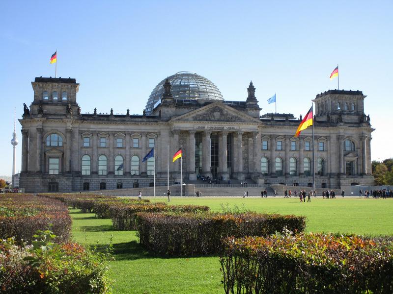 Bild des Reichstages in Berlin, Sitz des Deutschen Bundestages