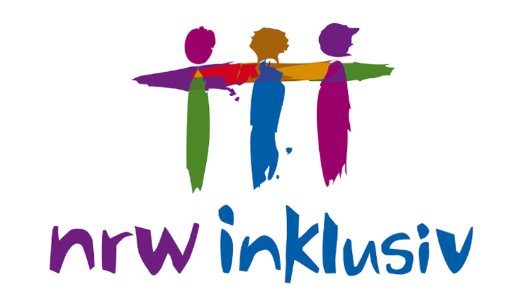 Das Bild zeigt das Logo NRW inklusiv - Inklusionsscheck