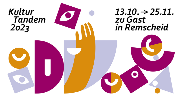 KulturTandem 2023; 13.10. > 25.11. zu Gast in Remscheid; verschiedene Formen mit bunten Farben