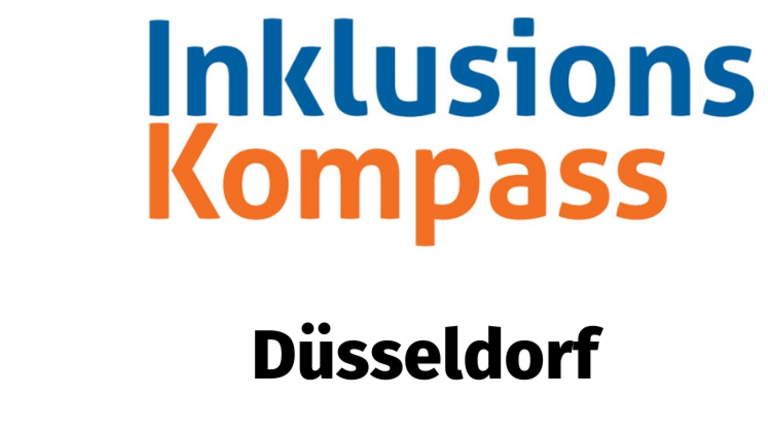 InklusionsKompass Düsseldorf; ein bunter Kompass