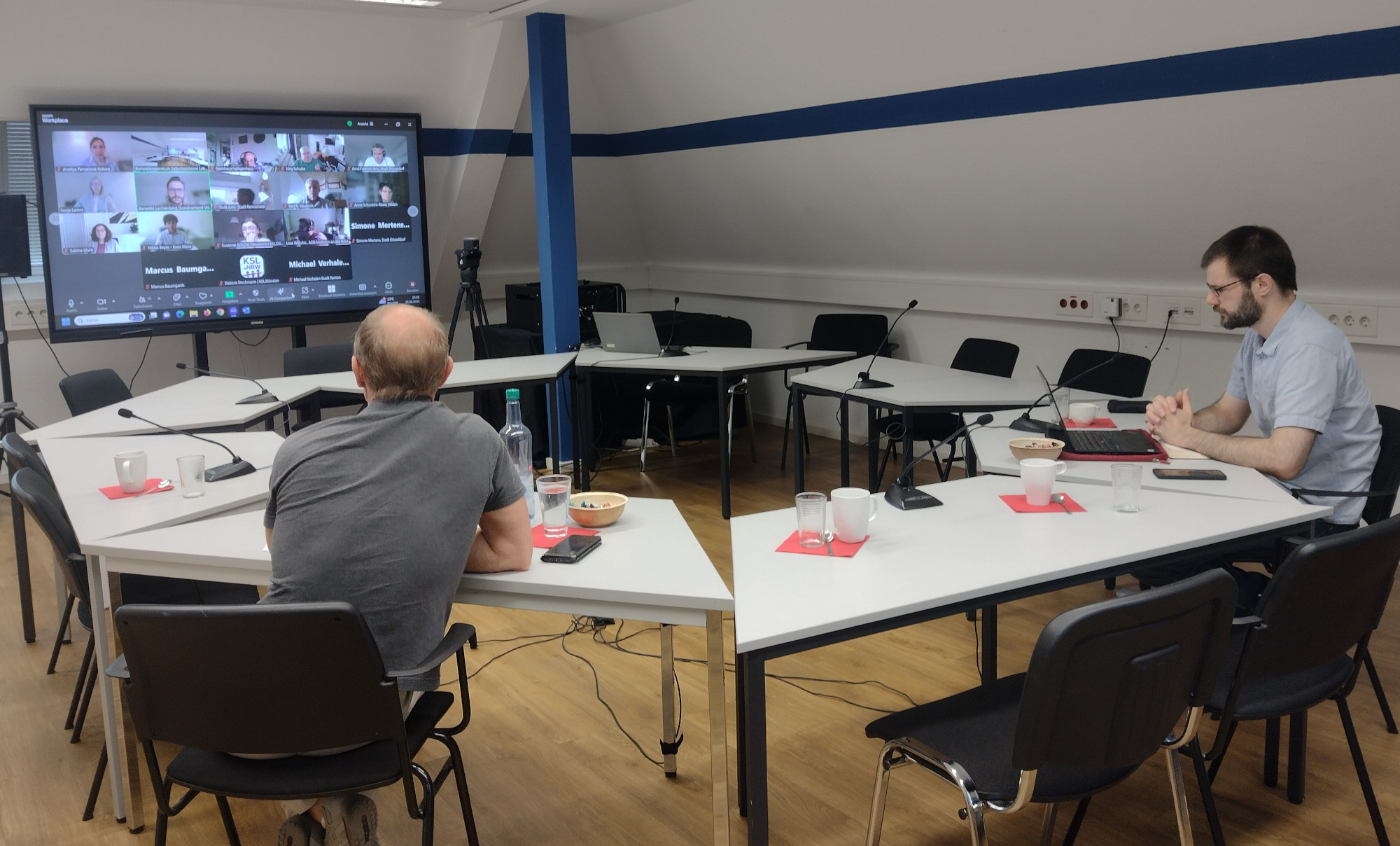 Jörg Rodeike (links) und Gero Büskens (rechts) vom KSL.Düsseldorf