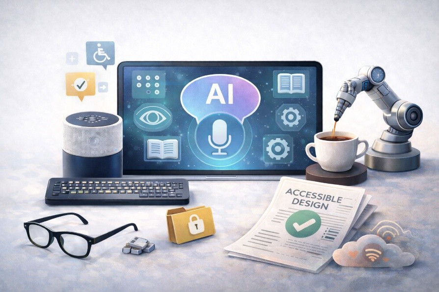 Symbole, die positive Faktoren von KI zeigen; mithilfe von Chat GPT erstellt