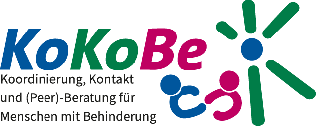 Logo KoKoBe Koordinierung, Kontakt und (Peer)-Beratung für Menschen mit Behinderung