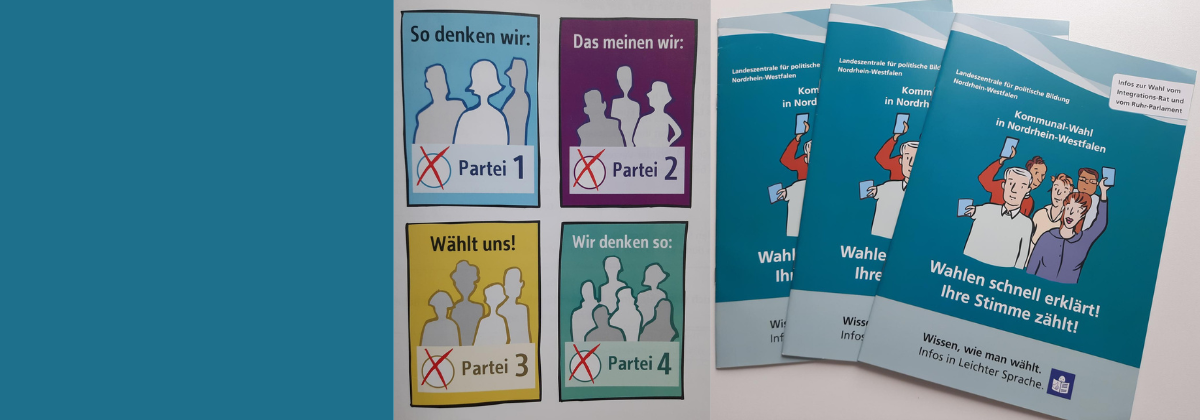 So denken wir, das meinen wir, wählt uns, wir denken so; Broschüre: Kommunwahl-Wahl in NRW