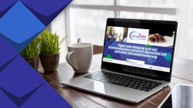 Laptop mit Logo - SensiPro-Schulung