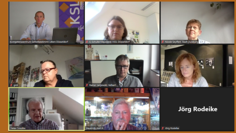 Teilnehmer*innen des Austauschforums für Behindertenbeiräte