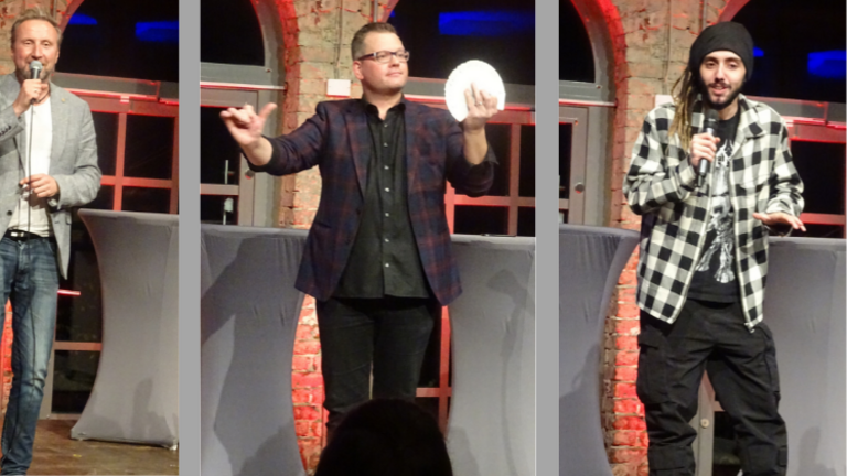 In der Rohrmeisterei Schwerte: von links nach rechts: Helmut Sanftenschneider, Matthias Rauch und Timur Turga