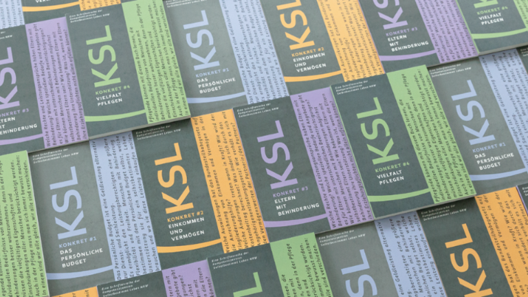 Verschiedene Ausgaben der Schriftenreihe KSL-Konkret