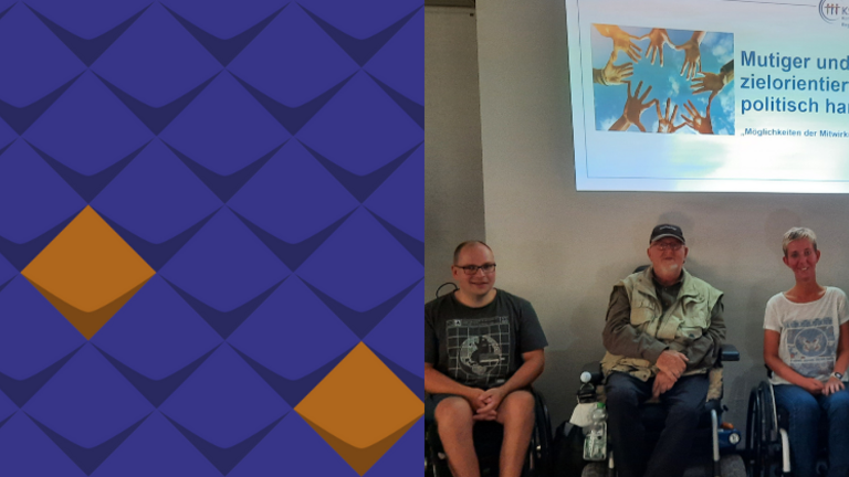 Einige Mitglieder des Behindertenbeirates Brüggen: von links nach rechts: Matthias Wimmers, Wennemar Scherrer, Nicole Lemkens (1. Vorsitzende), Sofia Lennartz, Andrea Hanisch (2. Vorsitzende)