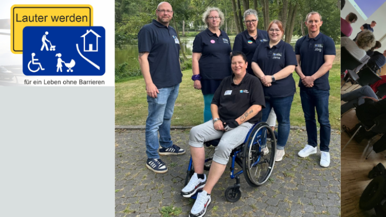 v.l. Lauter werden - für ein Leben ohne Barrieren; Referent*innen des Expertentages; Teilnehmer*innen des Expertentages