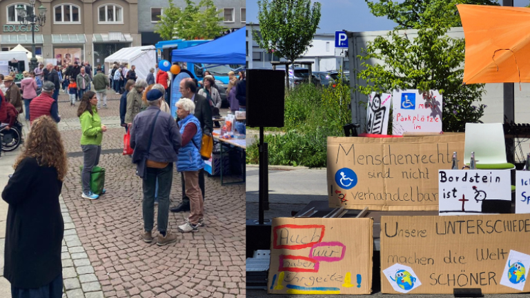 Aktionstage in Wuppertal (links) und Heiligenhaus (rechts)