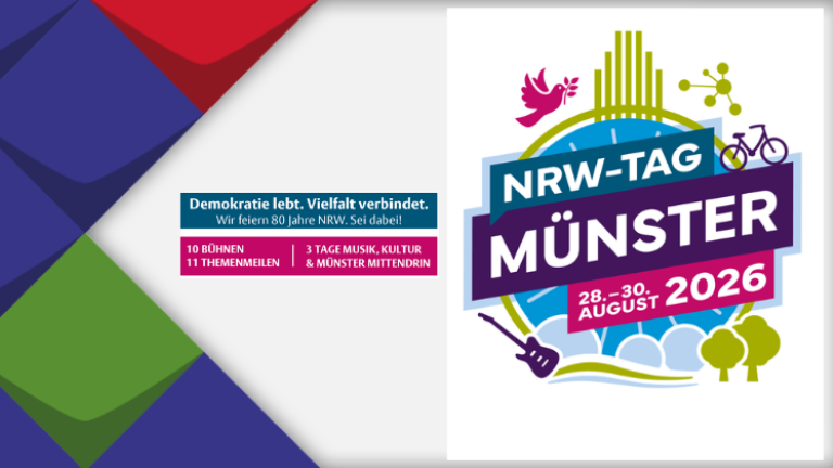 Logo NRW-Tag Münster, 28. - 30. August 2026